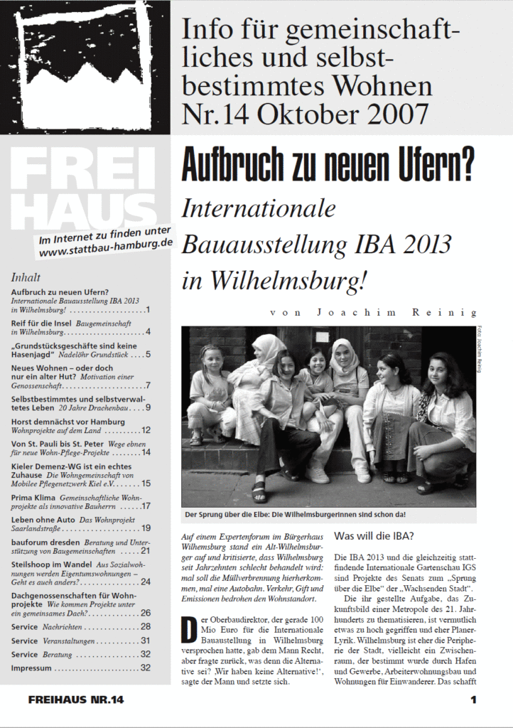 Cover der Freihaus Ausgabe Nr. 14, erschienen im Oktober 2007