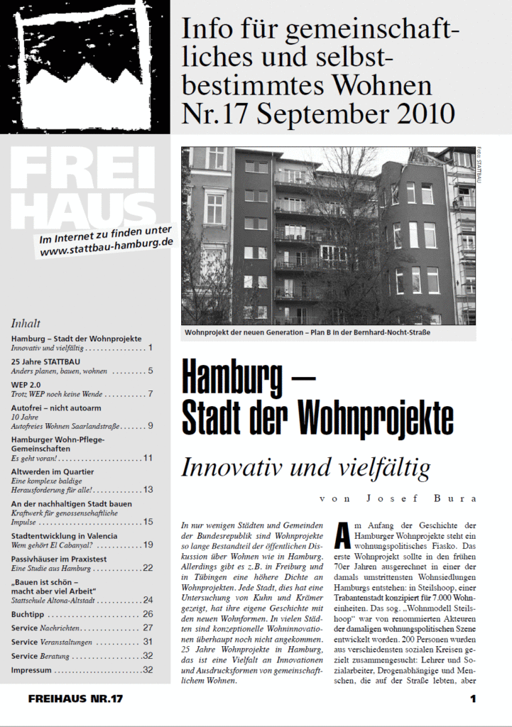 Cover der Freihaus Ausgabe Nr. 17, erschienen im September 2010